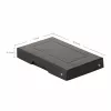 FALKEN PURE Karteikasten A6 Querformat, 310 Karten, Schwarz 22001728000F