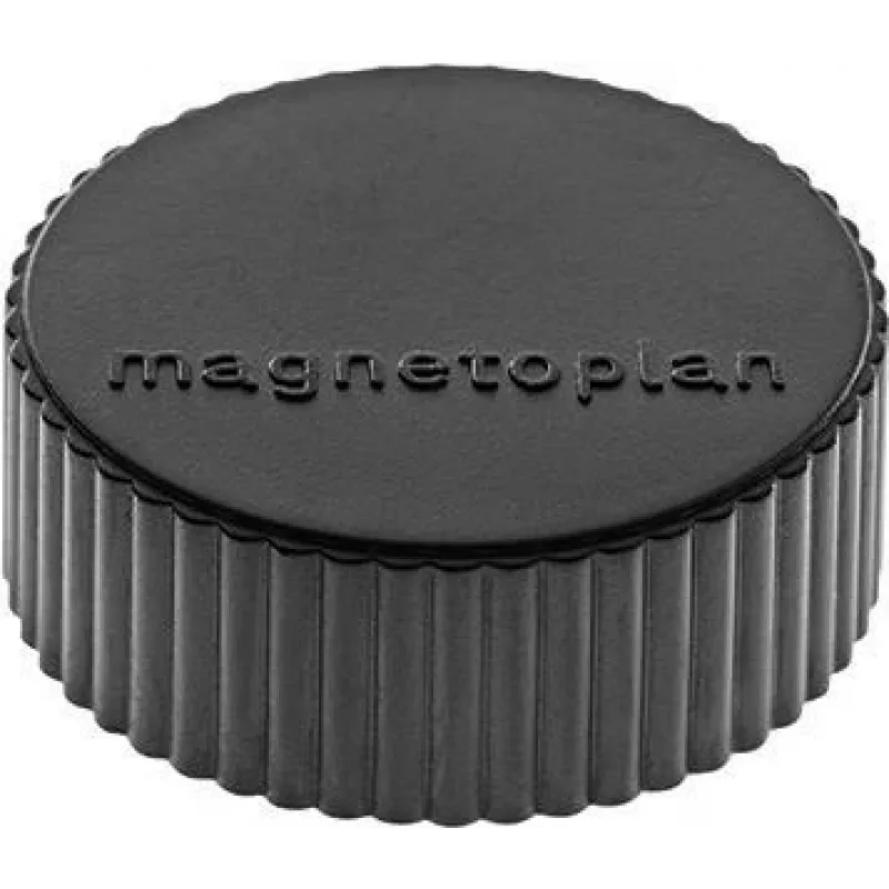 magnetoplan Discofix Rundmagnet magnum, schwarz mit Vollkern-Ferrit, Haftkraft ca. 2,0 kg (1660012)