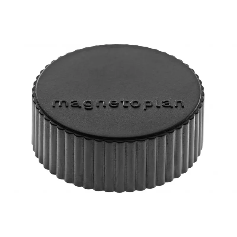 magnetoplan Discofix Rundmagnet magnum, schwarz mit Vollkern-Ferrit, Haftkraft ca. 2,0 kg (1660012)