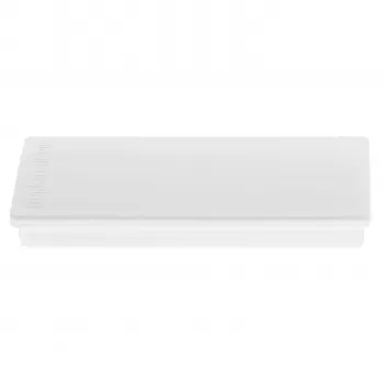 Magnetoplan 1665100 Rechteckmagnet, Vollkern-Ferrit, Haftkraft ca. 1,3 kg, Weiß