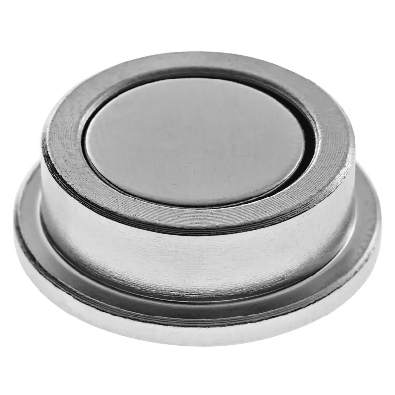 Magnetoplan Discofix forte Neodym-Scheibenmagnet 25 x 9 mm, 12 kg Haftkraft, Silber, 10 Stück (16630)