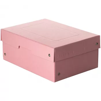 FALKEN PURE Dokumenten-Aufbewahrungsbox 1250 Blatt Pastellrosa 18,0 x 25,0 x 10,0 cm, 1 Stück 22001896000F