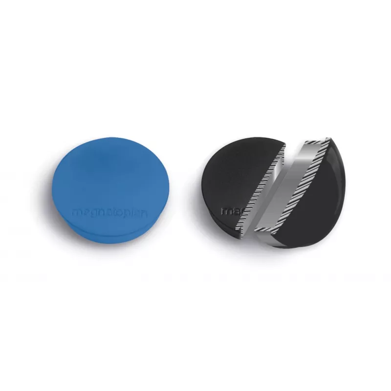 MAGNETOPLAN HOLTZ Discofix Runder Magnet Standard Schwarz, Ferritkern, 0,7 kg Haftkraft, 30 mm, 10er-Pack 1664212