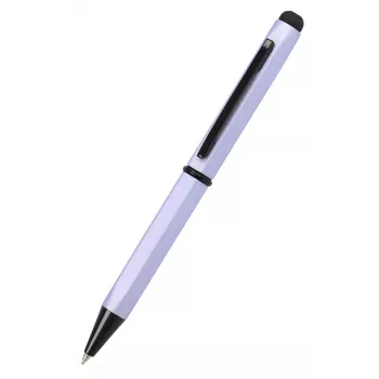 ONLINE Schreibgeräte Hexagon Stylus Kugelschreiber Lila mit blauer Tinte und integriertem Stylus 21033/3D