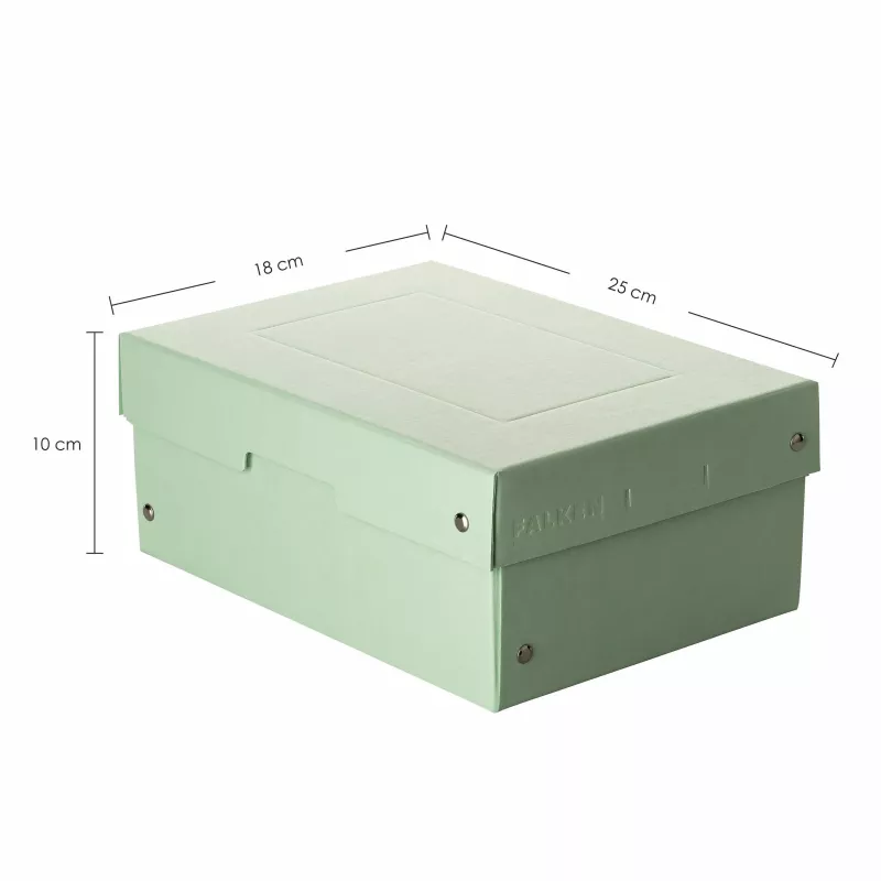 FALKEN PURE Aufbewahrungsbox 1250 Blatt Pastellgrün 18 x 25 x 10 cm 22001920000F