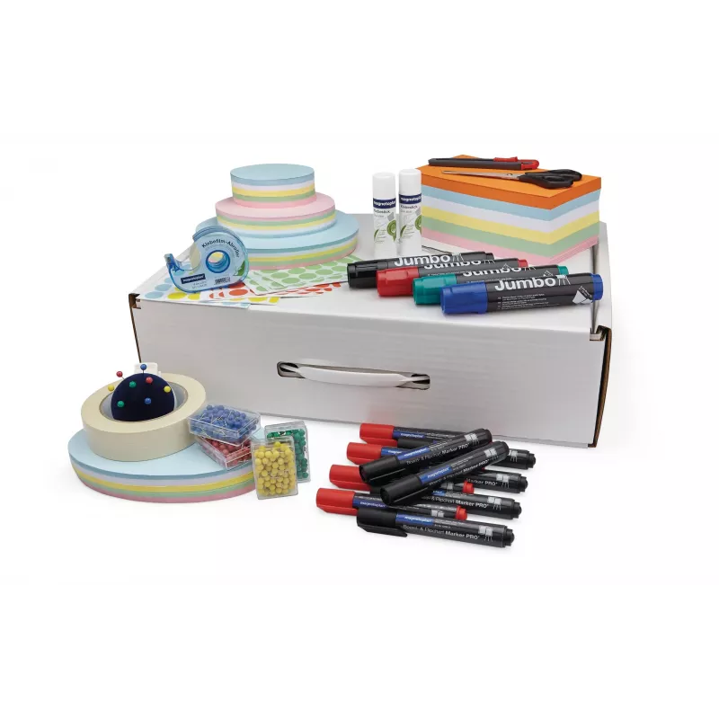 MAGNETOPLAN HOLTZ Trainer Basic Set, Kartonkoffer mit 2.800 Teilen, identisch mit Moderationskoffer 11115 (11000)