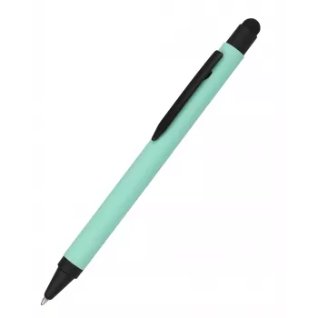 ONLINE ALU Stylus Kugelschreiber Minzgrün blaue Tinte 32119/3D