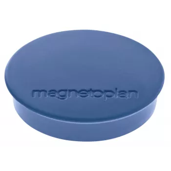 MAGNETOPLAN HOLTZ Discofix Runder Magnet Standard, Dunkelblau, Vollkern-Ferrit, 0,7 kg Haftkraft, 10 Stück (1664214)