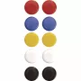 Magnetoplan Signalmagnete 20 mm, 10 Stück, verschiedene Farben (Rot, Blau, Gelb, Grün, Weiß) 16662