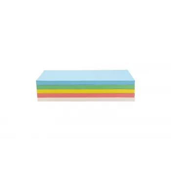 MAGNETOPLAN HOLTZ Selbstklebende rechteckige Moderationskarten, verschiedene Farben (Pink, Grün, Gelb, Weiß, Blau), 200 Karten 111151590