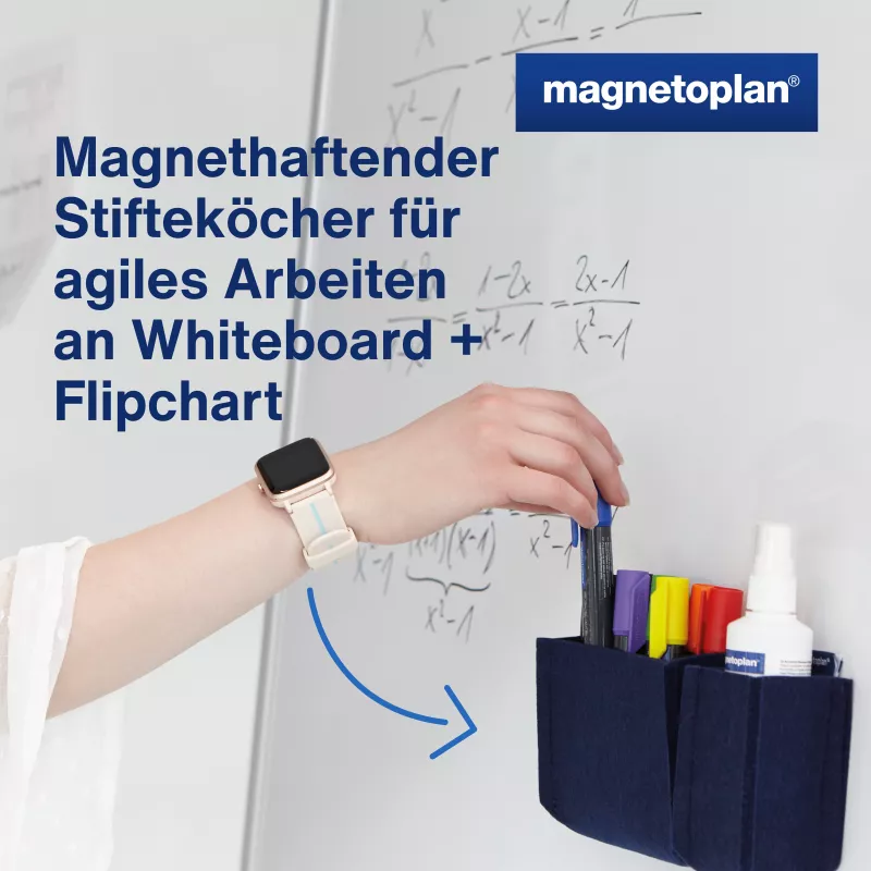 MAGNETOPLAN HOLTZ magnetoplan Stiftehalter magnetoTray big 1227714 Blau