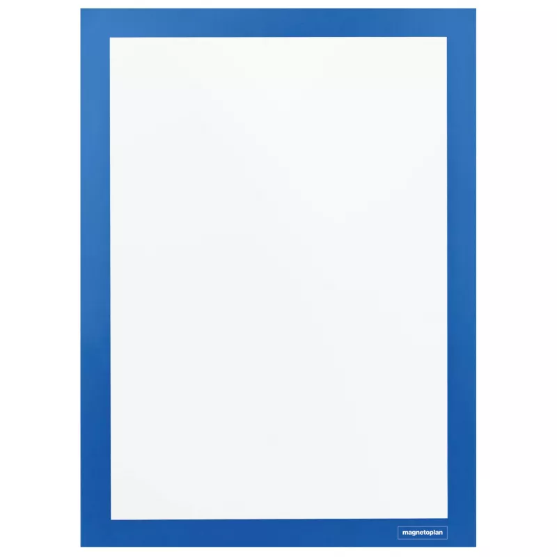 MAGNETOPLAN HOLTZ magnetofix A4 blauer doppelseitiger selbstklebender Informationsrahmen 1131903
