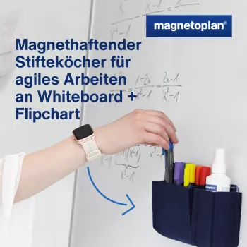 magnetoplan Stiftehalter magnetoTray small 1227614 blau (1227614)