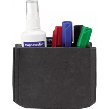 magnetoplan magnetoTray Medium grauer Filzstifthalter, magnetisch, aus 100% recycelten PET-Flaschen 1227701