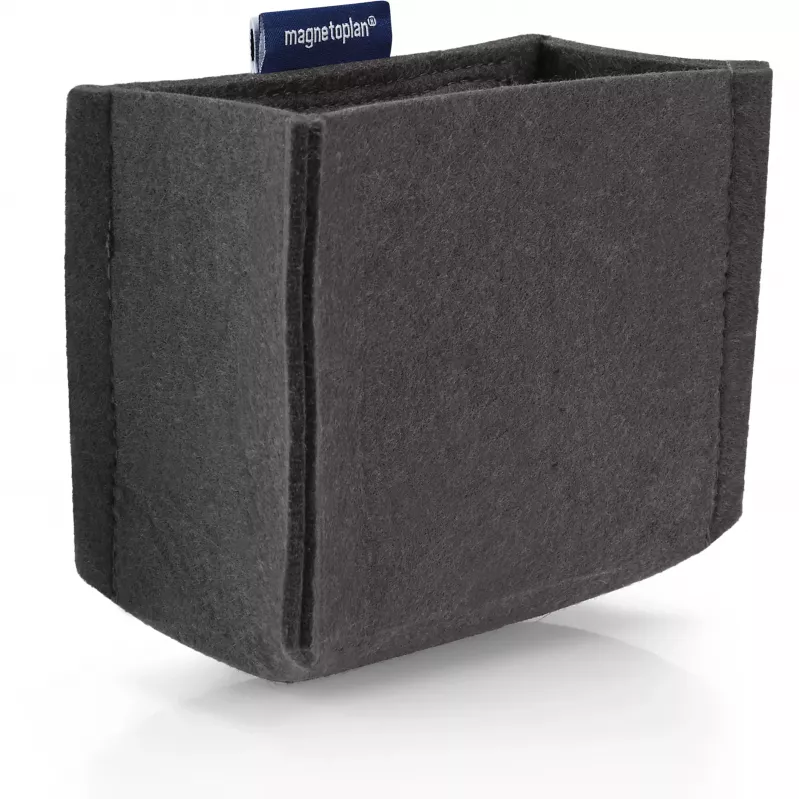 magnetoplan magnetoTray Medium grauer Filzstifthalter, magnetisch, aus 100% recycelten PET-Flaschen 1227701