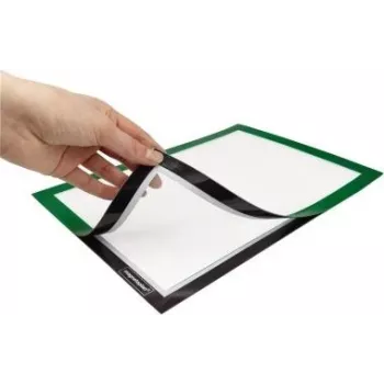 MAGNETOPLAN HOLTZ magnetofix Info-Rahmen DIN A4, Grün, aufklappbar, doppelseitig, selbstklebend 1131905