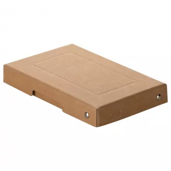 FALKEN PURE Aufbewahrungsbox 310 Blatt Naturbraun 12,0 x 18,5 x 2,5 cm, 1 Stk. 22001824000F