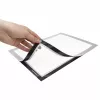 Magnetoplan Info Frame magnetofix DIN A3 Silber, aufklappbarer doppelseitiger selbstklebender Rahmen 1132032