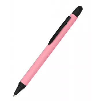 ONLINE SCHREIBGERÄTE ALU Stylus Kugelschreiber Pink, blaue Tinte, 1 Stück (32121/3D)