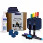 MAGNETOPLAN HOLTZ Whiteboard Essentials Kit Blau - Radierer & Magnetische Ablage (1230914)