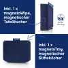 MAGNETOPLAN HOLTZ Whiteboard Essentials Kit Blau - Radierer & Magnetische Ablage (1230914)