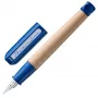 LAMY abc blaue Füllfederhalter für Kinder, Linkshänder-Feder, ergonomischer Griff, Ahornholz-Schafteil 1216661
