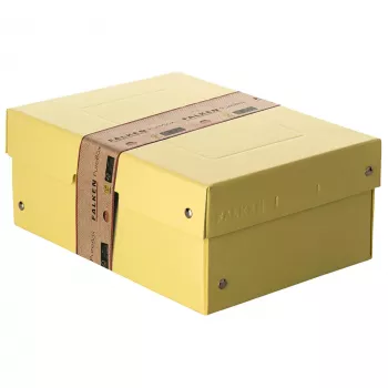 FALKEN PURE Aufbewahrungsbox 1250 Blatt Pastellgelb 18,0 x 25,0 x 10,0 cm, 1 Stk. 22001944000F