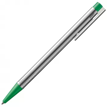 LAMY Logo Kugelschreiber, Mattgrüner Lack, Edelstahlgehäuse, M16 Blaue Mine 1228040