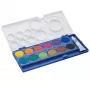 LAMY aquaplus Deckfarbkasten, 12 brillante Farben, blaues Etui 1222610