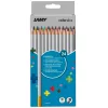 LAMY colorplus Buntstifte, 24 verschiedene Farben, ergonomische Dreiecksform, matte Oberfläche, bruchfeste Mine, Kartonetui 1233469