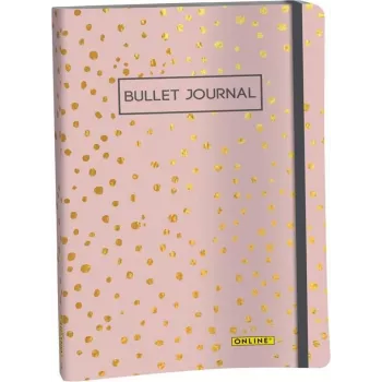 ONLINE Bullet Journal Spotlights Rose A5 Punktraster Softcover Mehrfarbig 70042