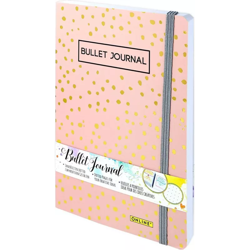 ONLINE Bullet Journal Spotlights Rose A5 Punktraster Softcover Mehrfarbig 70042