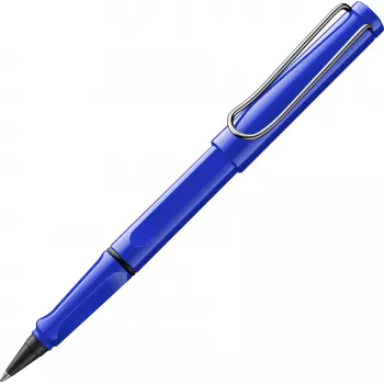LAMY Safari Rollerball Pen Blau Glänzend mit Blauer Tinte 1240186