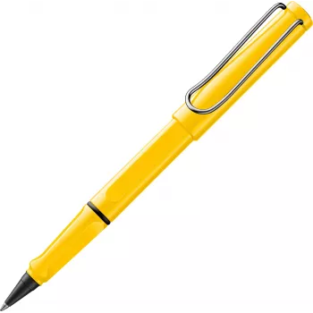 LAMY safari Rollerball-Stift Gelb Hochglanz mit ergonomischem Griff und Metallclip 1240180