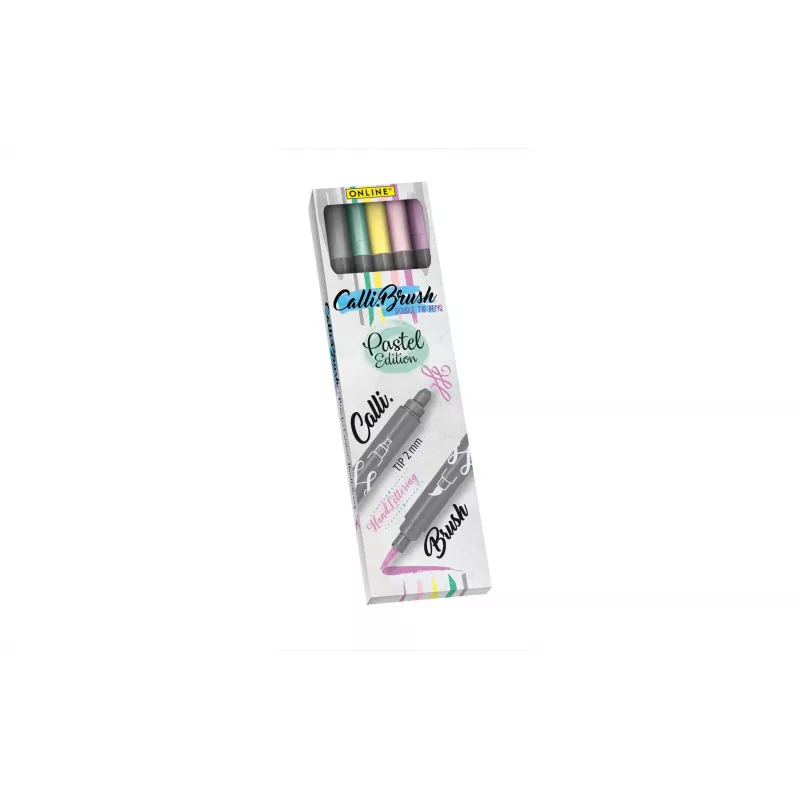 ONLINE USV 5 ONLINE® Calli.Brush Double Pastel Brush-Pens Sortierte Farben (19079)
