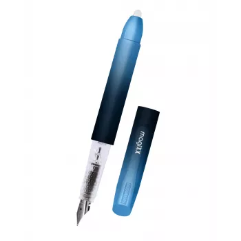 ONLINE Schreiberäte magiXX Deep Ocean Füllfederhalter, mittlere Feder, Blau, Set mit 2 Patronen (55104/3D)