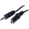 Good Connections AS-35V2 Audio-Verlängerungskabel 3,5mm Klinke Stecker auf Buchse 2m Schwarz