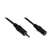 Good Connections AS-35V2 Audio-Verlängerungskabel 3,5mm Klinke Stecker auf Buchse 2m Schwarz