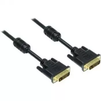 Good Connections DVI-D Dual Link Kabel 24+1 Stecker zu Stecker, vergoldete Kontakte, Ferritkern, Schwarz, 1,8m (4310-DG2)