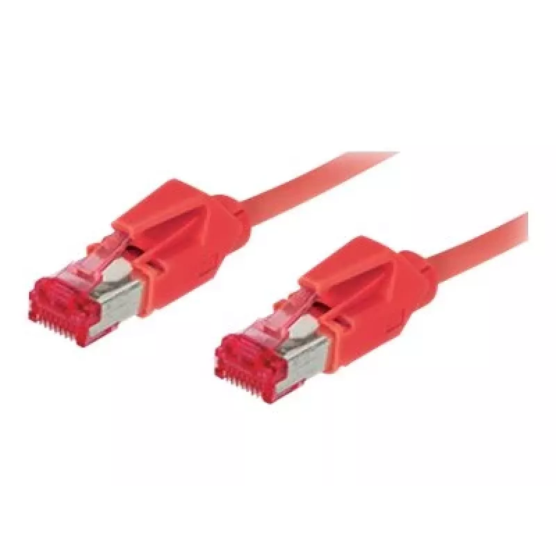 Good Connections Cat.6 S/FTP PiMF halogenfreies Patchkabel, Hirose RJ45, Rot, 5m (8066-105R)