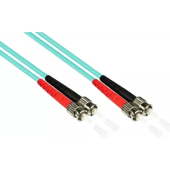 GoodConnections LW-815ST3 OM3 Duplex Multimode LWL-Patchkabel, ST/ST, 50/125, 15 m
