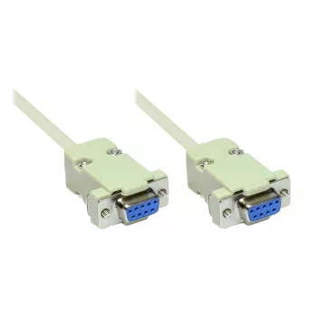 GoodConnections RS-232 Serielles Kabel DB9 Buchse zu DB9 Buchse 1:1, 1,8 m 4609-FF2