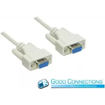 GoodConnections RS-232 Serielles Kabel DB9 Buchse zu DB9 Buchse 1:1, 1,8 m 4609-FF2