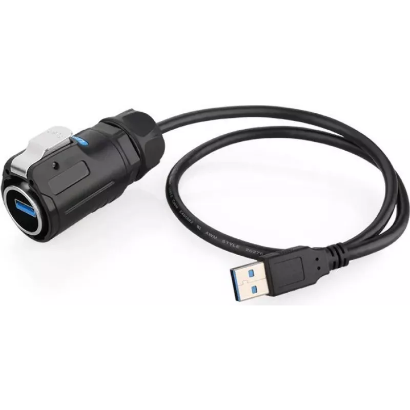GoodConnections GC IC01-24U301 USB 3.0 Kabel, Typ A Stecker zu Typ A Stecker, 3 m, Schwarz