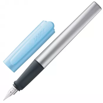 LAMY nexx Füllfederhalter Azur/Silber A Anfängerfeder (1238589)