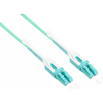 Good Connections OM3 Duplex Multimode LWL Patchkabel LC/LC Uniboot LSZH Aqua 15m (LW-U815LC3)