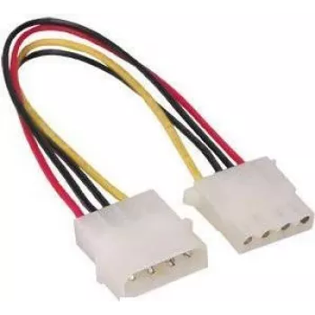 GoodConnections 5,25 Zoll 4-Pin Molex Stromverlängerungskabel, intern, 20cm (5021-4VL)