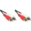 GoodConnections Stereo-RCA-Audiokabel, 2x RCA Stecker auf 2x RCA Stecker, 1,5 m, Schwarz 5901-D