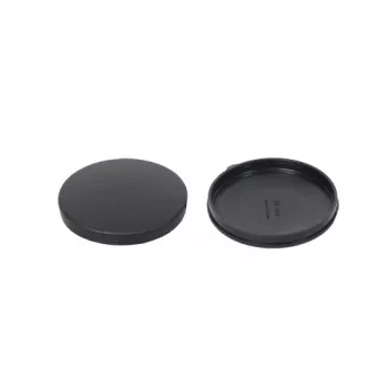 GoodConnections Alcasa 9870-60 60mm Objektivdeckel mit Zentralverschluss zum Aufschnappen (Schwarz)