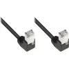 Good Connections Cat 5e F/UTP Patchkabel, 3m, Schwarz, 90° nach unten gewinkelte RJ45-Stecker 805S-030WI